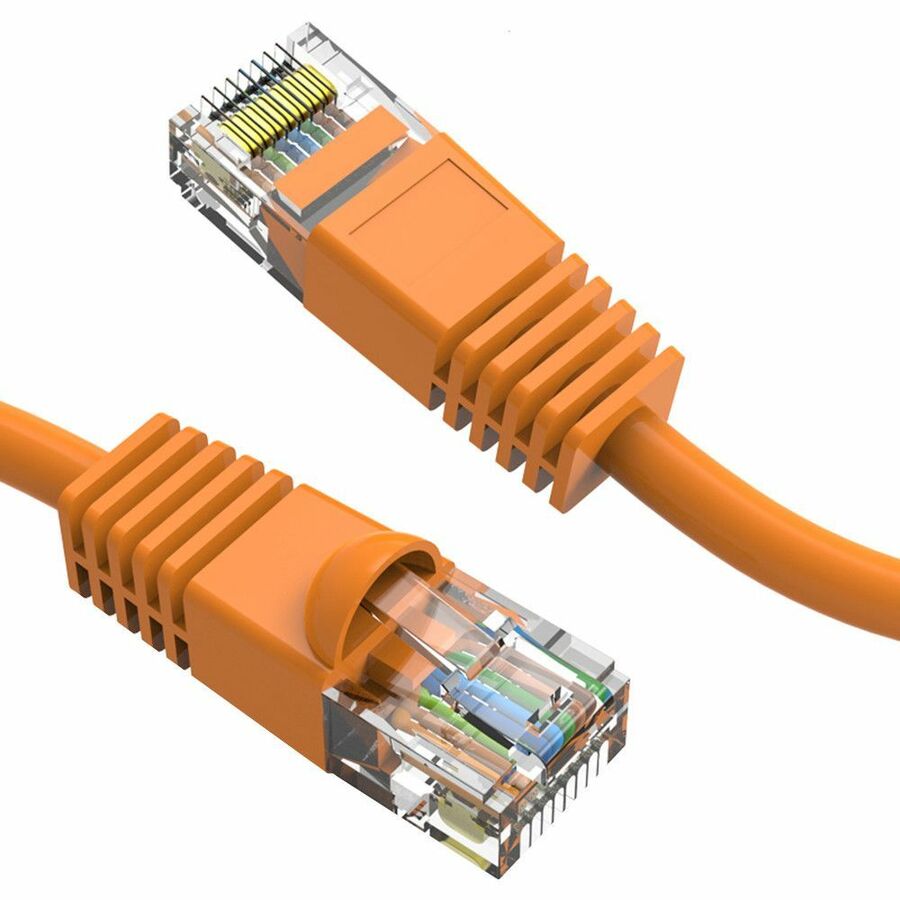 Axiom 9FT CAT5E 350mhz Patch Cable Molded Boot (Orange) - TAA Compliant