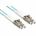 Axiom LC/LC 10G Multimode Duplex OM3 50/125 Fiber Optic Cable 0.5m - TAA Compliant