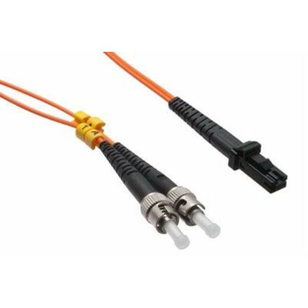 Axiom ST/MTRJ Multimode Duplex OM1 62.5/125 Fiber Optic Cable 2m - TAA Compliant