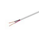 Monoprice Speaker Wire, CL3 Rated, 2-Conductor, 18AWG, 250ft, White