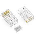 Axiom RJ45 Cat.5e UTP Plug w/Inserter, Solid/Stranded Wire, 50 Micron, 100-Pack