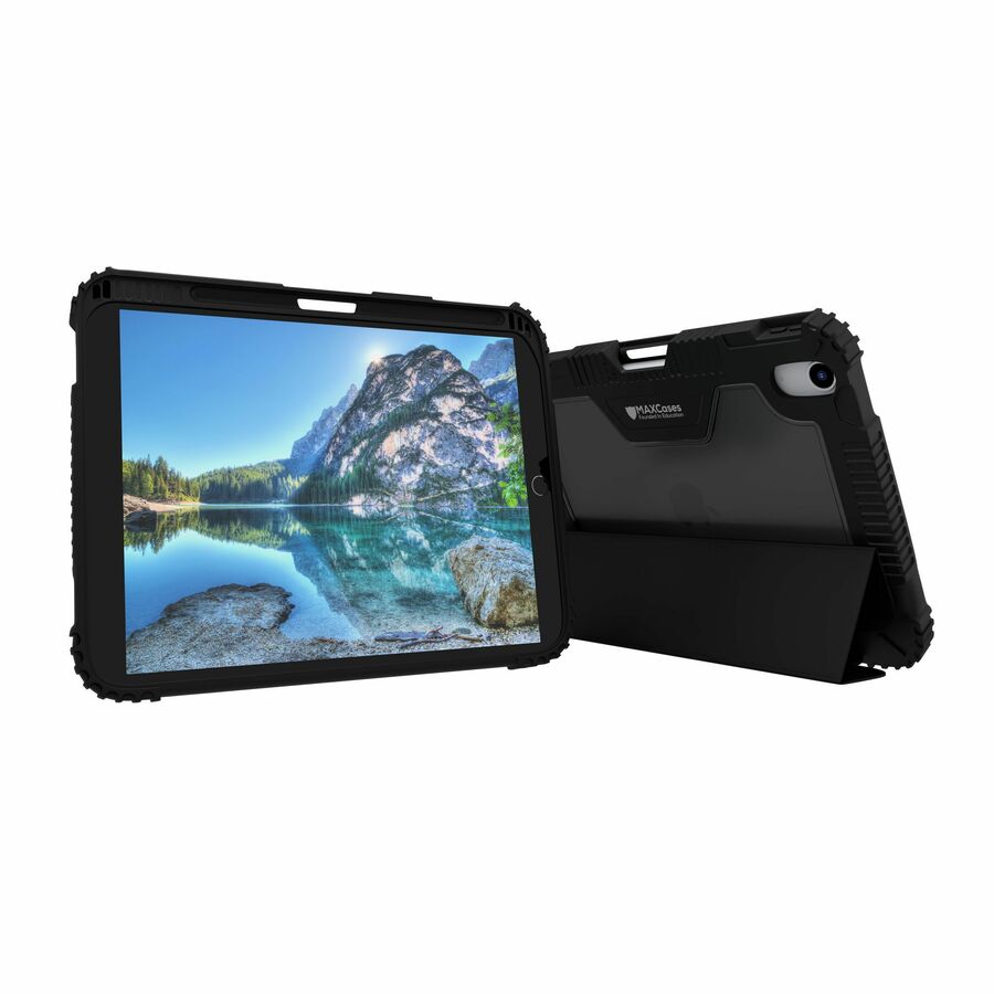MAXCases Extreme Folio-X for iPad 10/11 10.9" (2022) (Smooth Wipeable Material) (Black)