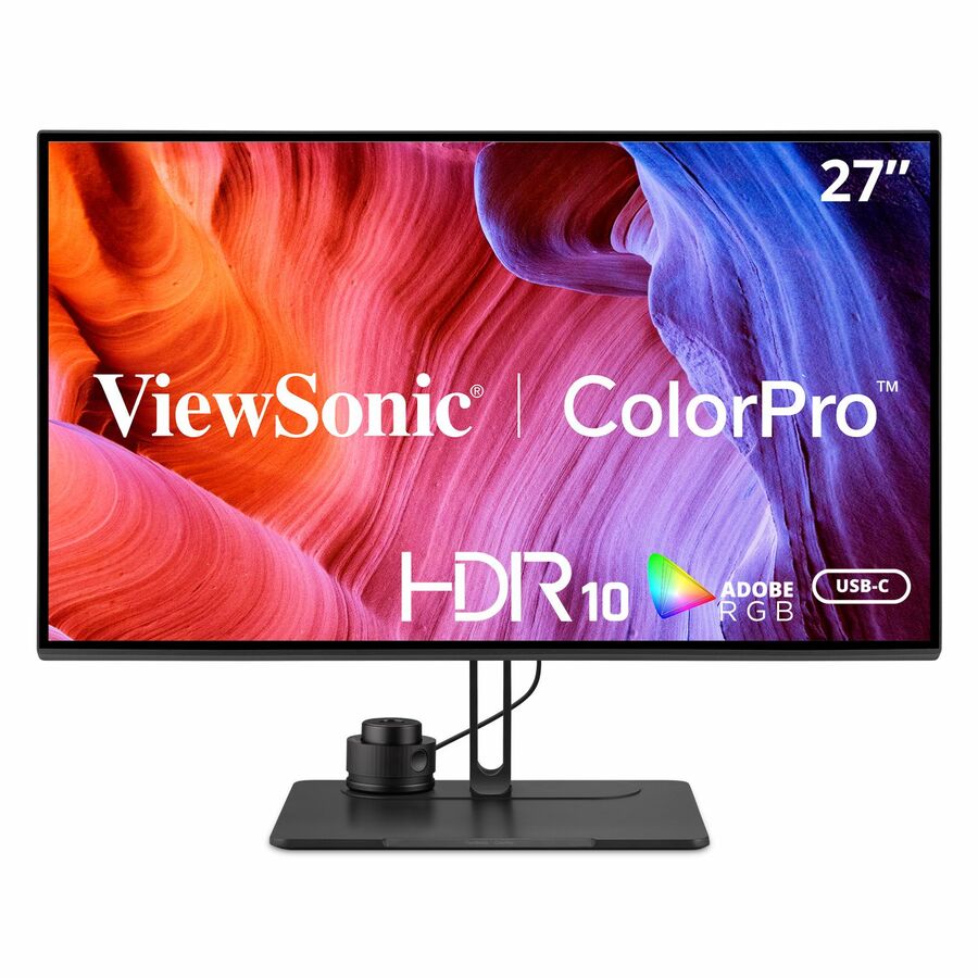 ViewSonic VP2786-4K 27 Inch Premium IPS 4K USB C Monitor with Integrated Color Wheel, 100% Adobe RGB, 98% DCI-P3, Pantone Validated, 90W Charging, HDMI, DisplayPort for Professional Home and Office