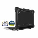 MAXCases Extreme Shell-L Chromebook Case for Asus 1100 Series 11.6" Win 10/Chrome, BR1100F, Flip CR1, CR1 (Black/Clear)