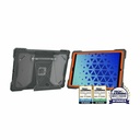 MAXCases Shield Extreme-X2 for iPad 9 10.2" (Fits iPad 7/8/9) (Orange Bezel-Gray Case)