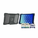 MAXCases Shield Extreme-X2 for iPad 9 10.2" (Fits iPad 7/8/9) (Blue Bezel-Gray Case)