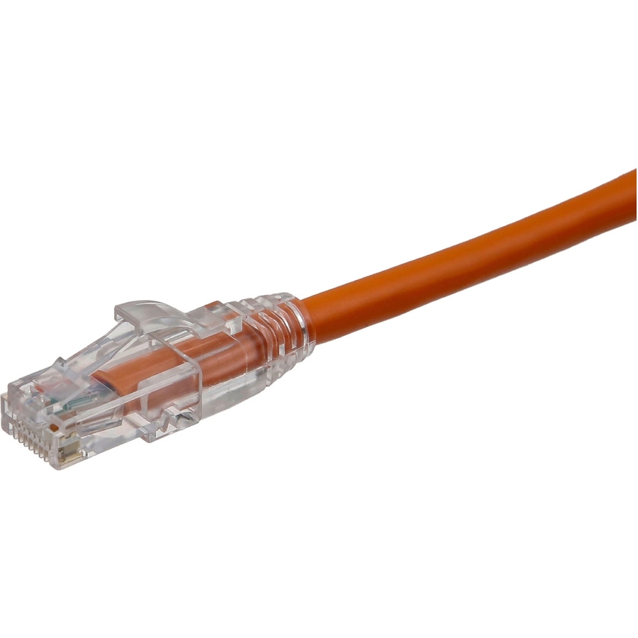 Axiom 6FT CAT6 UTP 550mhz Patch Cable Clear Snagless Boot (Orange) - TAA Compliant