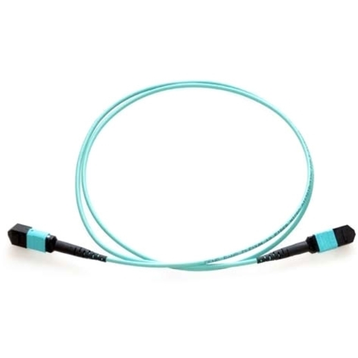 Axiom MPO Female to MPO Female Multimode OM3 50/125 Fiber Optic Cable - 0.5m