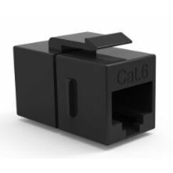 Cat6 UTP RJ45-RJ45 F-F Inline Coupler - Black