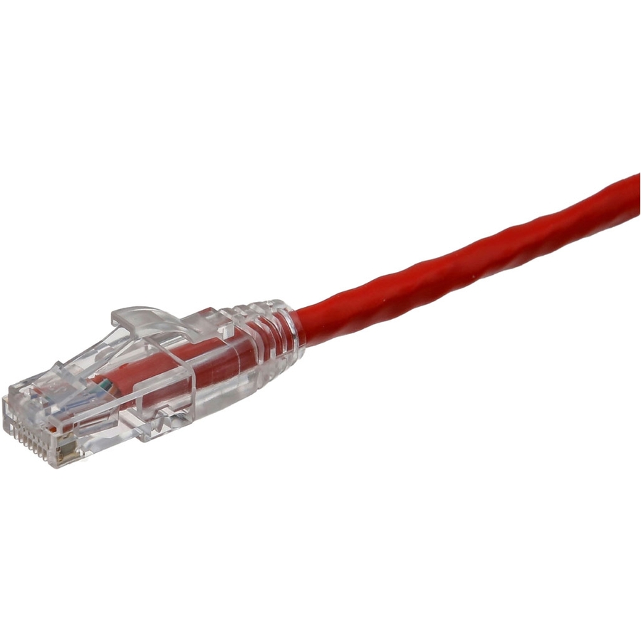 Axiom 3FT CAT6 UTP 550mhz Patch Cable Clear Snagless Boot (Red) - TAA Compliant