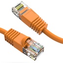 Axiom 18-INCH CAT6 UTP 550mhz Patch Cable Snagless Molded Boot (Orange)