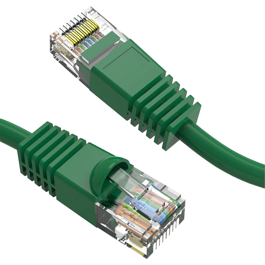 Axiom 18-INCH CAT6 UTP 550mhz Patch Cable Snagless Molded Boot (Green)