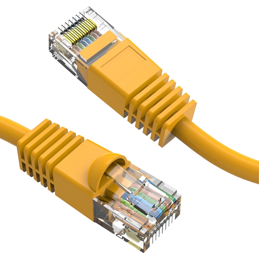 Axiom 9FT CAT6 UTP 550mhz Patch Cable Snagless Molded Boot (Yellow)