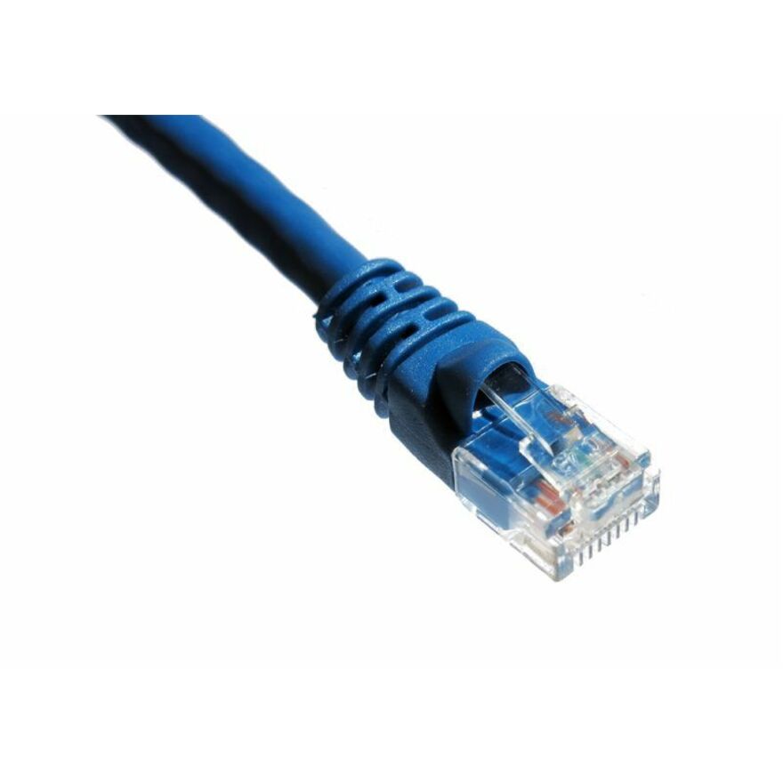 Axiom 14FT CAT6A 650mhz Patch Cable Molded Boot (Blue)