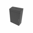 Middle Atlantic 8RU Low-Profile Wall Mounted Rack with Solid Top - Black