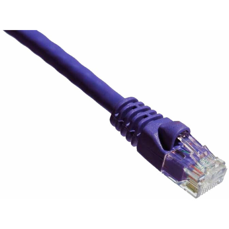 Axiom 4FT CAT6A 650mhz Patch Cable Molded Boot (Purple)