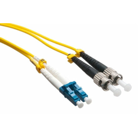 Axiom LC/ST Singlemode Duplex OS2 9/125 Fiber Optic Cable 10m - TAA Compliant