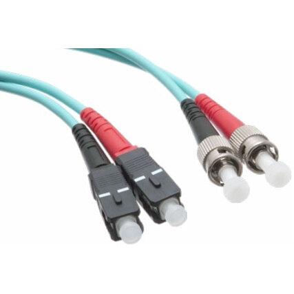 Axiom SC/ST 10G Multimode Duplex OM3 50/125 Fiber Optic Cable 6m - TAA Compliant
