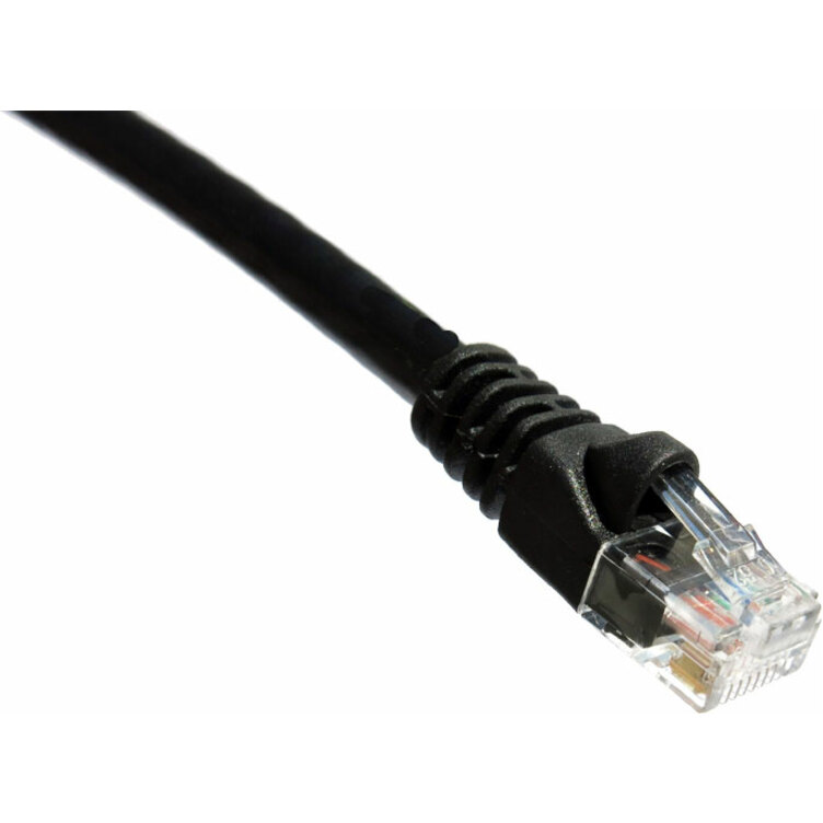 Axiom 6-INCH CAT6 550mhz S/FTP Shielded Patch Cable Molded Boot (Black)