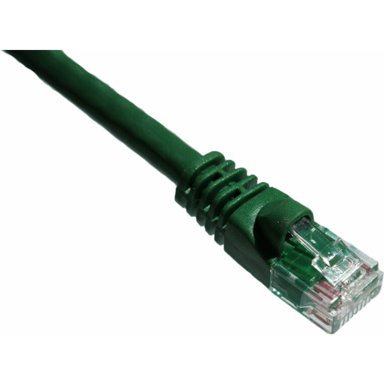 Axiom 3FT CAT6A 650mhz Patch Cable Molded Boot (Green) - TAA Compliant