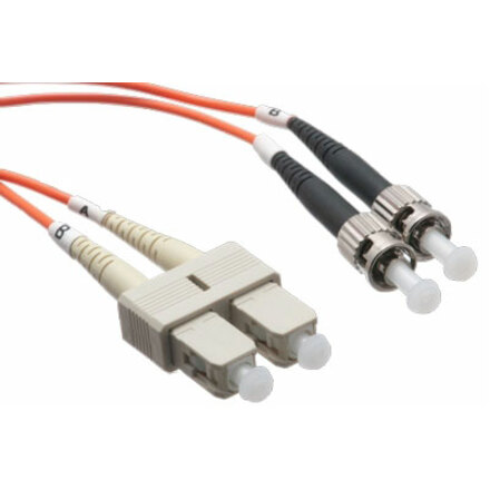 Axiom SC/ST Multimode Duplex OM1 62.5/125 Fiber Optic Cable 5m - TAA Compliant