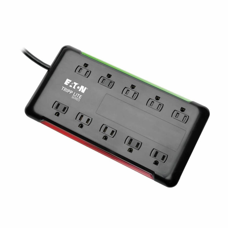 Tripp Lite series Protect It! 10-Outlet Surge Protector, 6 ft. Cord, 2880 Joules, Black Housing