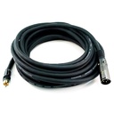 Monoprice 25ft Premier Series XLR Male to RCA Male 16AWG Cable (Gold Plated)