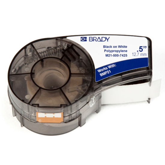 Brady People ID Label Cartridge for BMP21 Series, ID PAL, LabPal Printers, White