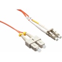 Axiom LC/SC Multimode Duplex OM2 50/125 Fiber Optic Cable 3m