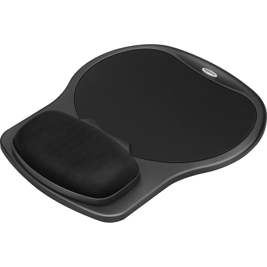 Fellowes® Easy Glide Gel Mouse Pad Wrist Rest - Black (93730)