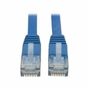Eaton Tripp Lite Series Cat6 Gigabit Snagless Molded Flat (UTP) Ethernet Cable (RJ45 M/M), PoE, Blue, 25 ft. (7.62 m)