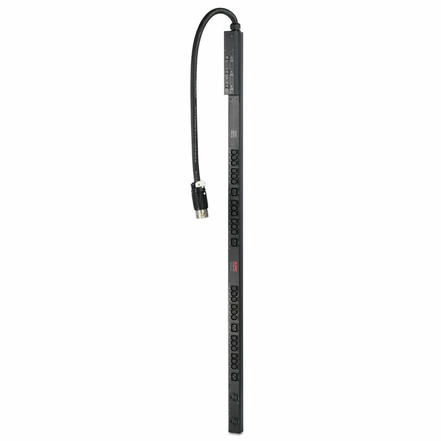APC NetShelter Basic Rack PDU, Zero U, 14.4kW, 208V, 24 C13, 4 C19, 2 NEMA L6-30R outlet, 3ft input Cord