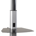 Chief Height Adjustable Shelf - For Carts and Floor Stands - Black