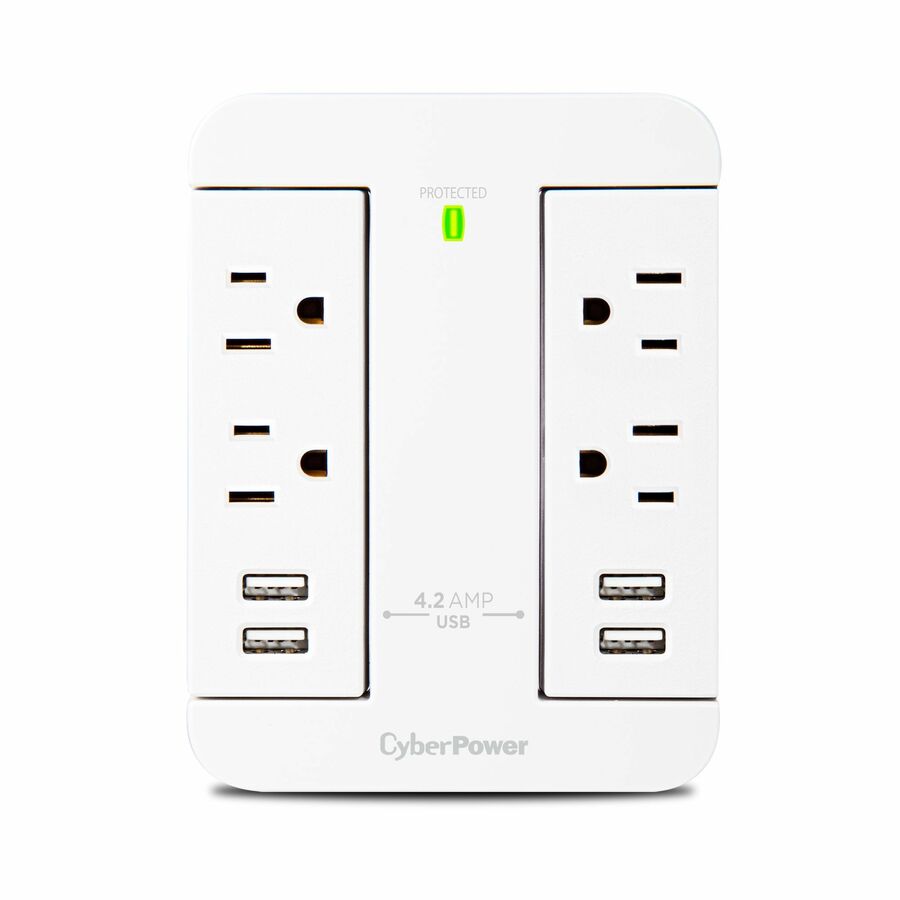 CyberPower GP400U4AWH Wall Tap Outlet