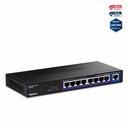 TRENDnet 9-Port Multi-Gig Switch, TEG-S591, 8 x 2.5G RJ-45 Ports, 1 x 10G RJ-45 Port, 60Gbps Switching Capacity, Ethernet Splitter, NDAA & TAA Compliant, Lifetime Protection, Black