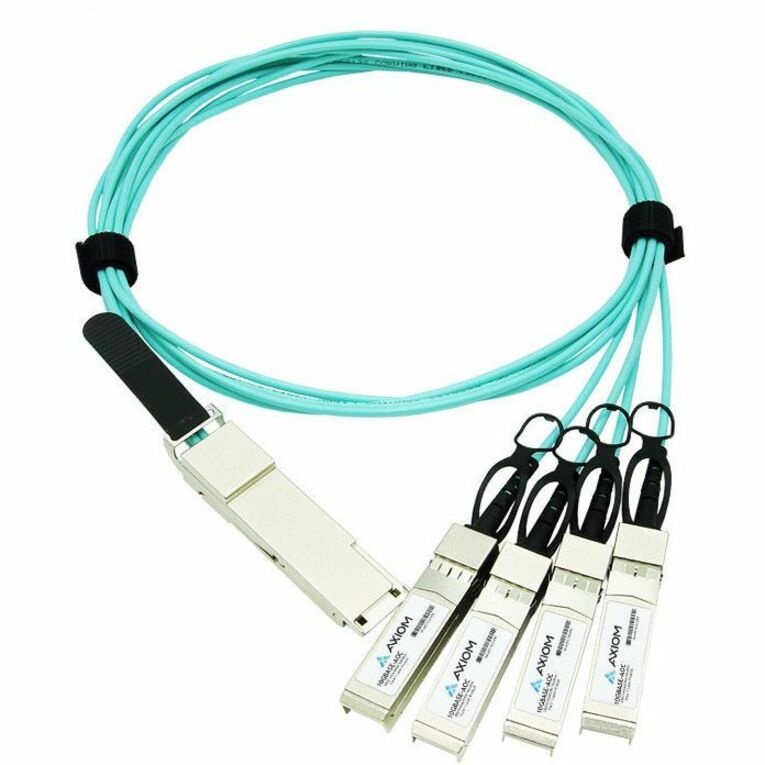 Axiom 40GBASE-AOC QSFP+ to 4 SFP+ Active Optical Cable Cisco Compatible, 5m TAA