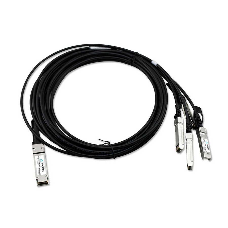 Axiom 100GBASE-CR4 QSFP28 to 4 SFP28 Passive DAC Dell Compatible 2m