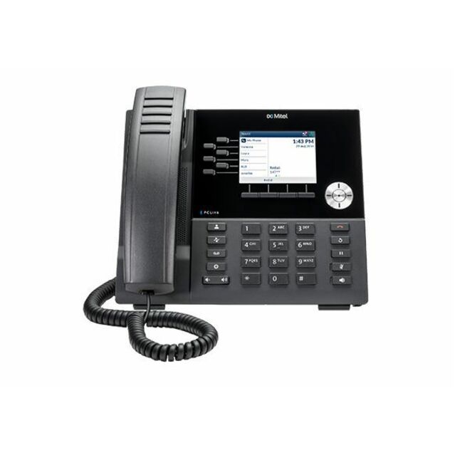 Mitel 6920w IP Phone - Corded - Corded/Cordless - Bluetooth, Wi-Fi - Wall Mountable, Desktop