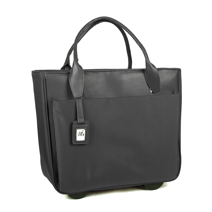 WIB Florence Carrying Case (Rolling Tote) for 17.3" Notebook - Black