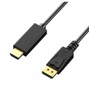 Axiom DisplayPort Male to HDMI Male Adapter Cable 6ft