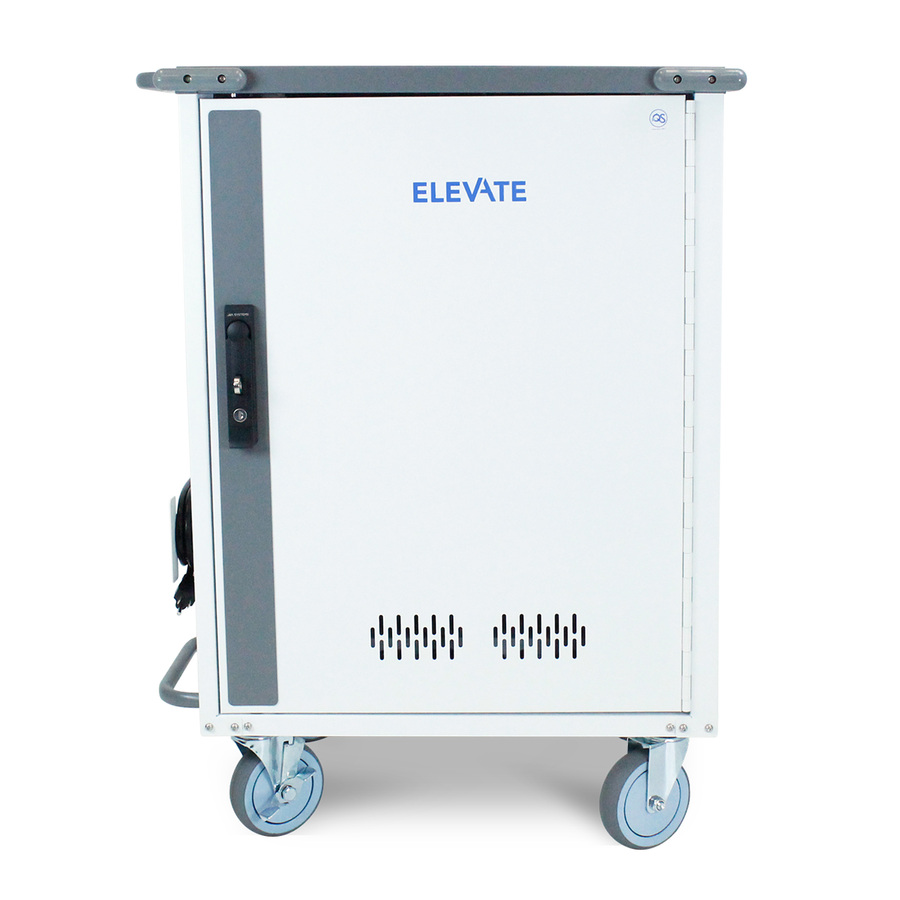 JAR Systems Elevate Charging Cart with 2x 16-Port USB-C Quick-Sense Hubs