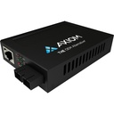 Axiom 1Gbs POE+ RJ45 to 1000BASE-LX Fiber Media Converter - SMF, SC, 10km, 1310nm