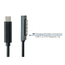 JAR Systems Emulator Charging Cables for Surface Devices 4-Pack of USB-C PD to Surface 5-Pin Magnetic Tip Connectors