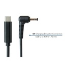 JAR Systems Emulator Charging Cables for Lenovo Devices 4-Pack of USB-C PD to 4.00 x 1.70 mm Connectors