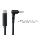 JAR Systems Emulator Charging Cables for Acer Devices 4-Pack of USB-C PD to 3.00 x 1.10 mm Connectors