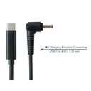 JAR Systems Emulator Charging Cables for Asus Devices 4-Pack of USB-C PD to 4.00 x 1.35 mm Connectors