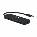 Tripp Lite by Eaton USB-C Multiport Adapter - 4K 60 Hz HDMI USB 3.x (5Gbps) Hub Ports 100W PD Charging HDR HDCP 2.2