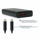 JAR Systems Active Charge Power Bank 4-Pack with USB-C Charging Cables 4-Pack