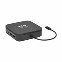 Tripp Lite by Eaton Thunderbolt 3 Dual Monitor Docking Station - 8K/30Hz DisplayPort 4K/60Hz HDMI USB 3.2 Gen 2 GbE 60W PD Charging - Black