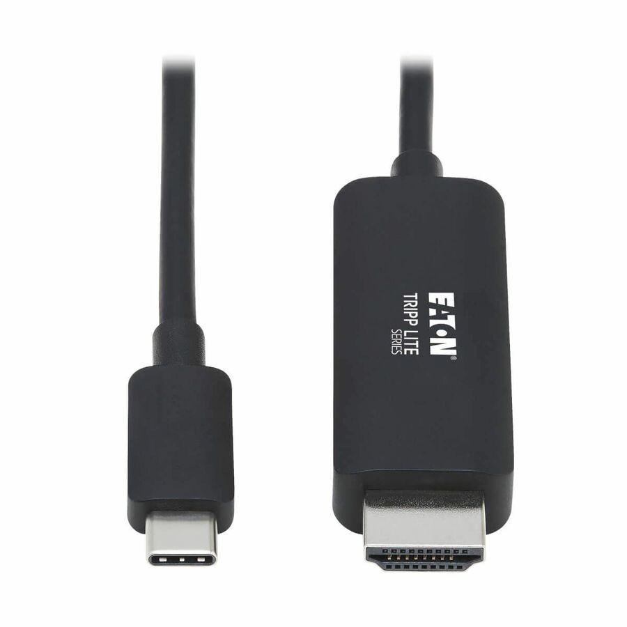 Eaton Tripp Lite Series USB-C to HDMI Adapter Cable (M/M), 4K, 4:4:4, Thunderbolt 3 Compatible, Black, 6 ft. (1.8 m)